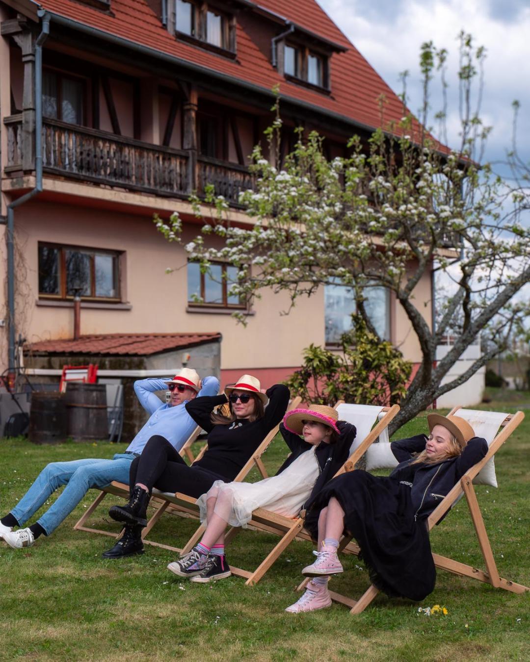 Hotel Restaurant Verger Des Chateaux, Route Des Vins Haut-Koenigsbourg Dieffenthal Esterno foto